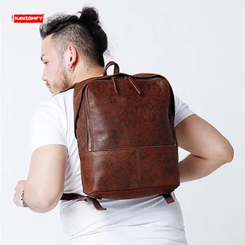 Men's Backpack Retro Genuine Leather Shoulder Bag Men Fashion Travel Vintage Portable Computer Backpacks Cowhide Leather New
Men's Backpack Retro Genuine Leather Shoulder Bag Men Fashion Travel Vintage Portable Computer Backpacks Cowhide Leather New