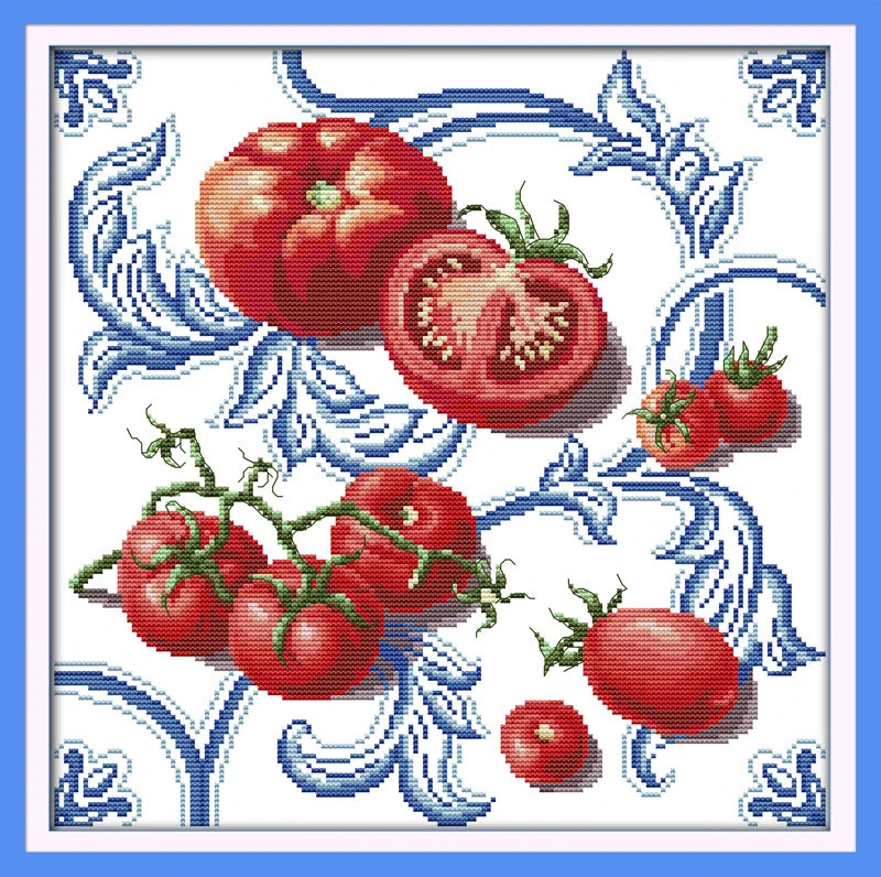Joy Sunday Tomato 11CT Printed Fabric 14CT Canvas Counted Chinese Cross Stitch Kits Cross-stitch Set Embroidery Needlework
Joy Sunday Tomato 11CT Printed Fabric 14CT Canvas Counted Chinese Cross Stitch Kits Cross-stitch Set Embroidery Needlework