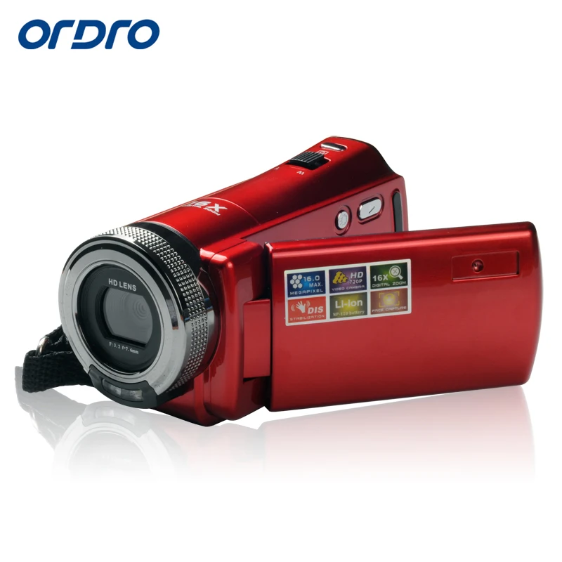 Ordro DV-108 720P HD DV Video Recording 16x Digital Zoom 16MP 2.7" Screen Camcorder CMOS Sensor Support SDHC/SD Card Max 32GB
Ordro DV-108 720P HD DV Video Recording 16x Digital Zoom 16MP 2.7" Screen Camcorder CMOS Sensor Support SDHC/SD Card Max 32GB