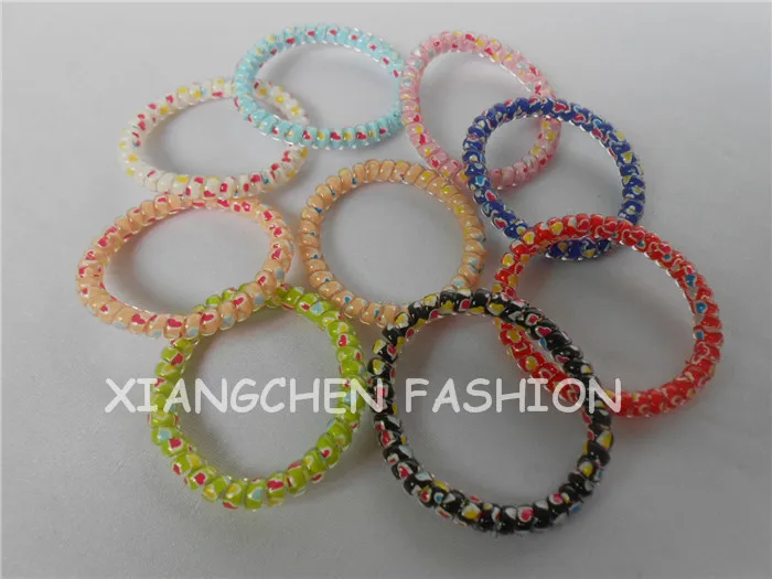 10pcs Heart Print Slim Thin Telephone Wire Style Hair Stretchy Band Ponytail Holders Scrunchies Ponies Hair Accessories Bracelet
10pcs Heart Print Slim Thin Telephone Wire Style Hair Stretchy Band Ponytail Holders Scrunchies Ponies Hair Accessories Bracelet