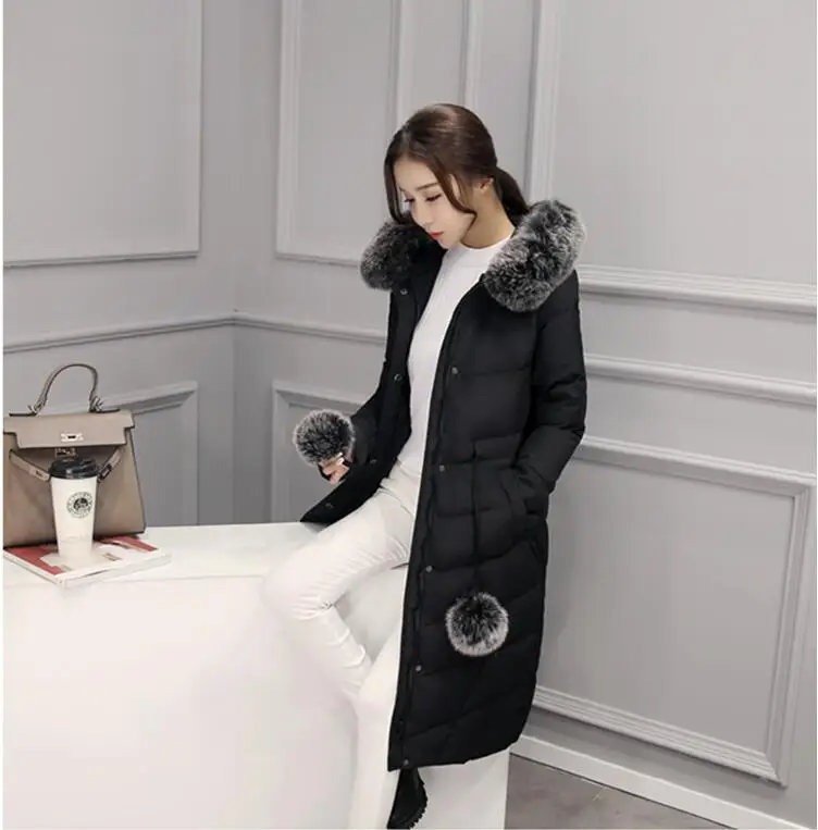 new High quality women long Down jacket 90% White duck down warm coat with Real fur
new High quality women long Down jacket 90% White duck down warm coat with Real fur