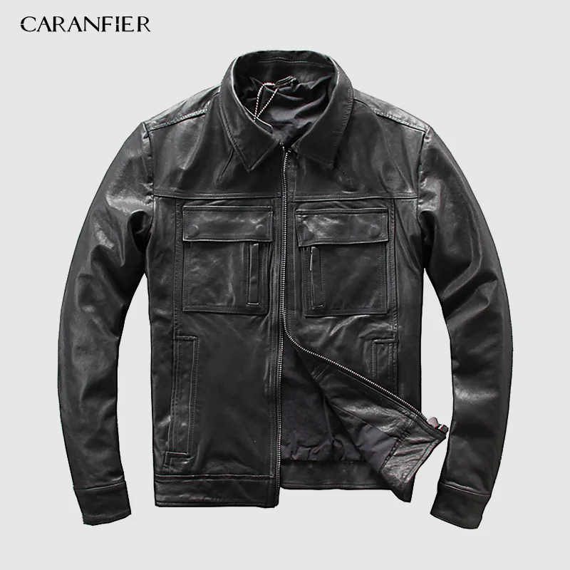 CARANFEIR DHL Free Shipping Mens Genuine Leather Jacket New Style Clothes Motor Biker 100% Cowhide Genuine Leather Jackets S-5XL
CARANFEIR DHL Free Shipping Mens Genuine Leather Jacket New Style Clothes Motor Biker 100% Cowhide Genuine Leather Jackets S-5XL