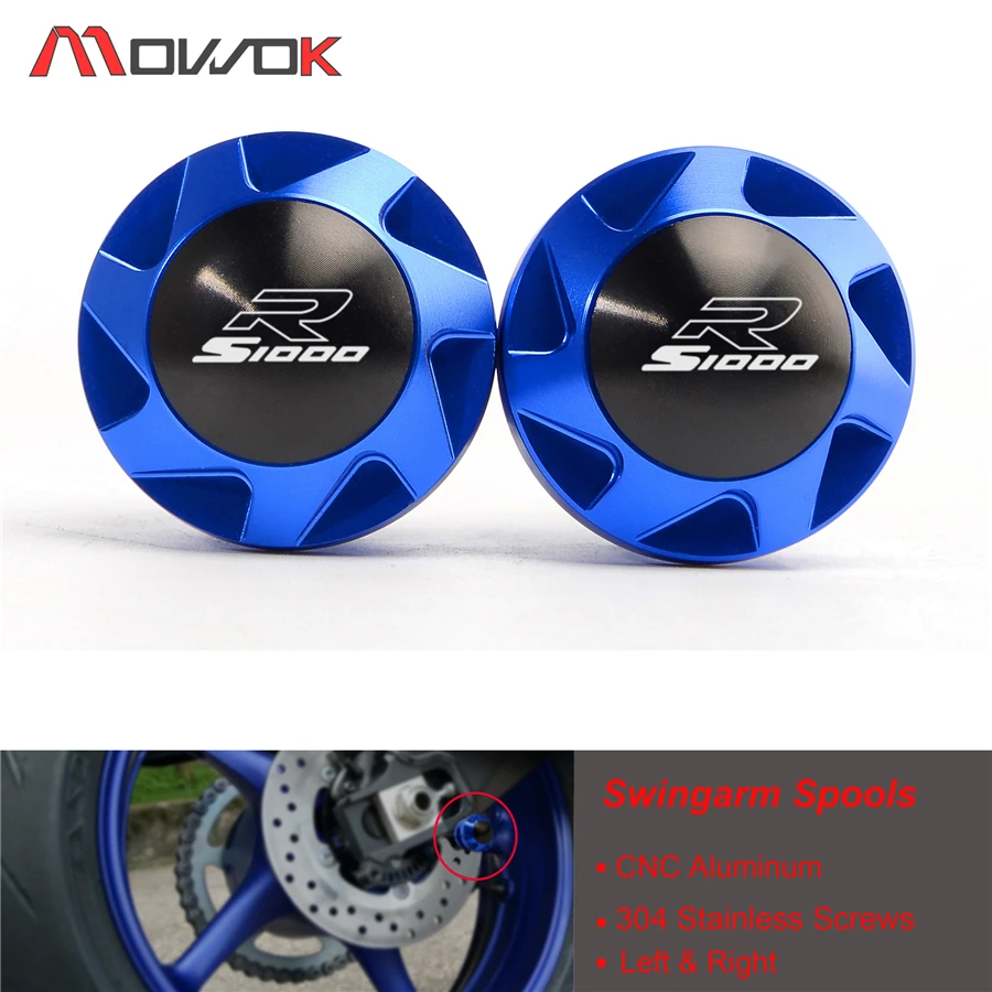 With LOGO S1000R 8mm Aluminum Swingarm Spool Screws Fit For BMW S1000R S1000 R 2013-2017 2014 2015 2016
With LOGO S1000R 8mm Aluminum Swingarm Spool Screws Fit For BMW S1000R S1000 R 2013-2017 2014 2015 2016