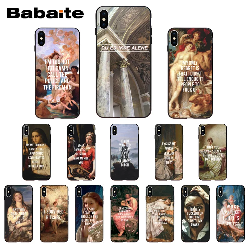 Babaite Artistic oil painting English short sentence Phone Case for iPhone8 7 6 6S plus X Xs Xr XsMax 5 5s SE 11 11pro 11promax
Babaite Artistic oil painting English short sentence Phone Case for iPhone8 7 6 6S plus X Xs Xr XsMax 5 5s SE 11 11pro 11promax
