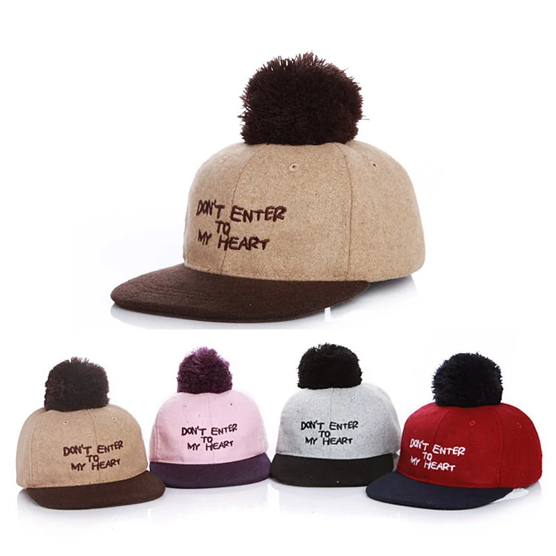 Letter Warm Felt Bone Kids Snapback Hat Unisex Gorras Children Baseball Cap Snap Backs With Pompoms For Autumn Winter
Letter Warm Felt Bone Kids Snapback Hat Unisex Gorras Children Baseball Cap Snap Backs With Pompoms For Autumn Winter