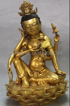 12" Chinese Purple Bronze 24K Gold 4 arms Kwan-yin Bodhisattva Goddess Statue
12" Chinese Purple Bronze 24K Gold 4 arms Kwan-yin Bodhisattva Goddess Statue