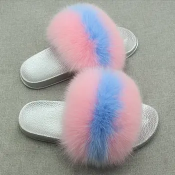 RUIYEE Ms. real hair slippers luxury fox hair beach sandals fluffy comfort hairy slippers sandals 2018 summer models
RUIYEE Ms. real hair slippers luxury fox hair beach sandals fluffy comfort hairy slippers sandals 2018 summer models