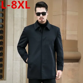 8XL 7XL plus size men's cashmere coat men 100% wool trench male turn down collar single breasted woolen outerwear autumn winter
8XL 7XL plus size men's cashmere coat men 100% wool trench male turn down collar single breasted woolen outerwear autumn winter