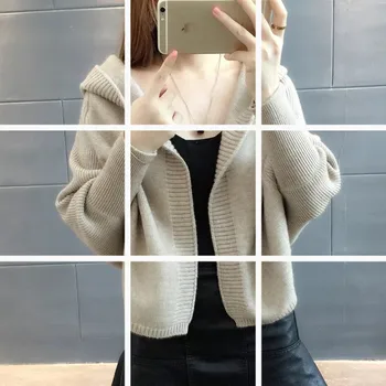 2018 Autumn New Pattern Korean Knitting Loose Woman Bat Sleeve Short Solid Color Sweater
2018 Autumn New Pattern Korean Knitting Loose Woman Bat Sleeve Short Solid Color Sweater