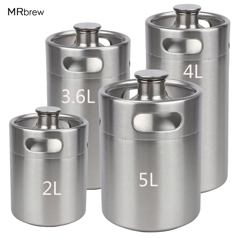 Mini Keg Growler Canteen Craft Beer Homebrewing Stainless Steel 304 Beer Barrel Keg for for Beer, Water, Soda, Wine, Coffee
Mini Keg Growler Canteen Craft Beer Homebrewing Stainless Steel 304 Beer Barrel Keg for for Beer, Water, Soda, Wine, Coffee
