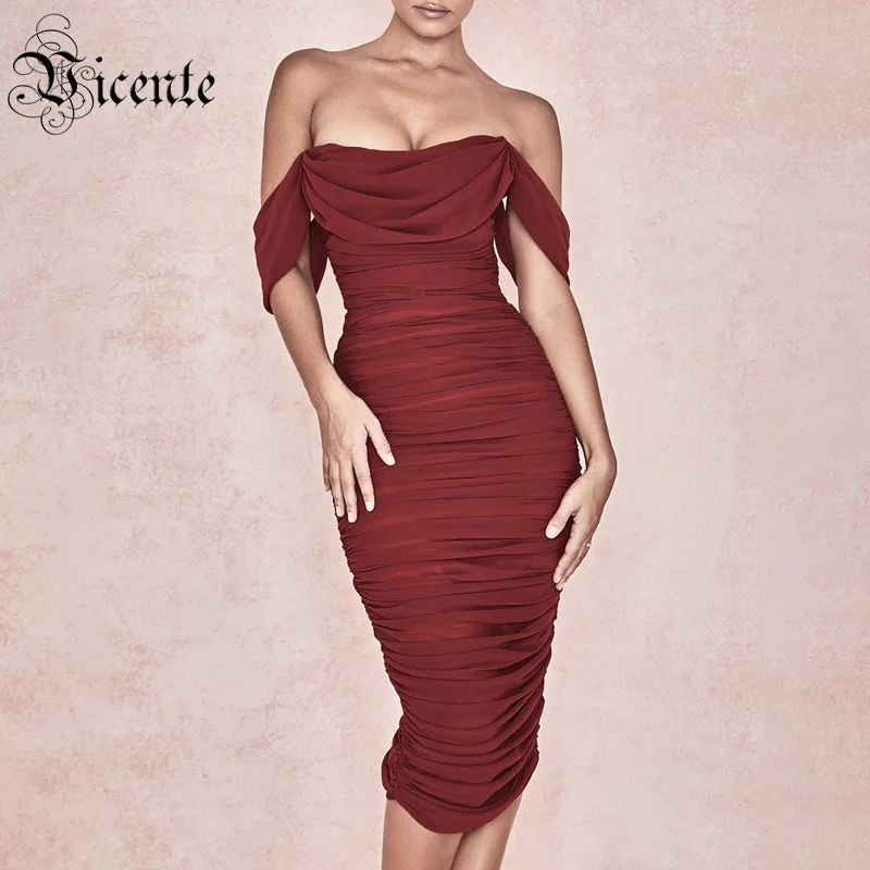 Vicente All Free Shipping 2019 New Trendy Draped Sexy Off The Shoulder Short Sleeves Wholesale Celebrity Party Club Satin Dress
Vicente All Free Shipping 2019 New Trendy Draped Sexy Off The Shoulder Short Sleeves Wholesale Celebrity Party Club Satin Dress