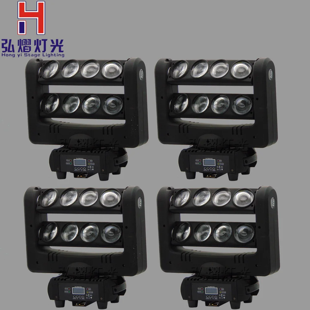 4pcs/lot LED 8x10W RGBW Moving Head Lighting LED Spider Beam Stage Lighting DMX 512 Good for Party DJ Lamp
4pcs/lot LED 8x10W RGBW Moving Head Lighting LED Spider Beam Stage Lighting DMX 512 Good for Party DJ Lamp