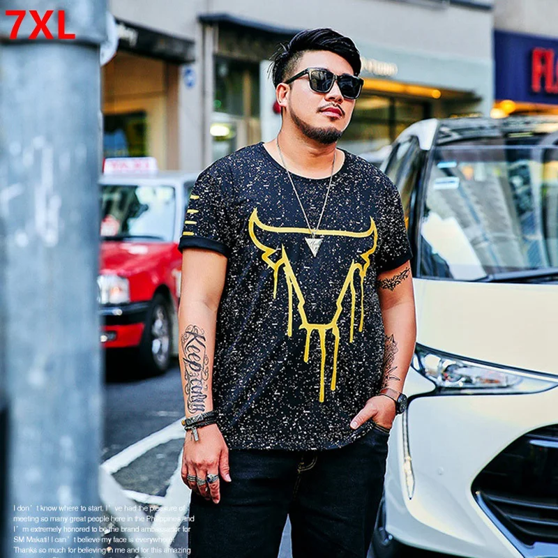 Large size men's t-shirt Printing casual bottoming shirt plus fertilizer increase t-shirt male spring and summer 7XL
Large size men's t-shirt Printing casual bottoming shirt plus fertilizer increase t-shirt male spring and summer 7XL