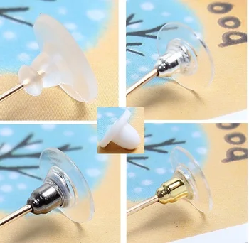 1200pcs Earplug Frisbee Plastic Rubber Silicone Hypoallergenic Ear Blocked Studs Earrings Jewelry Accessories Clear Silver Gold
1200pcs Earplug Frisbee Plastic Rubber Silicone Hypoallergenic Ear Blocked Studs Earrings Jewelry Accessories Clear Silver Gold