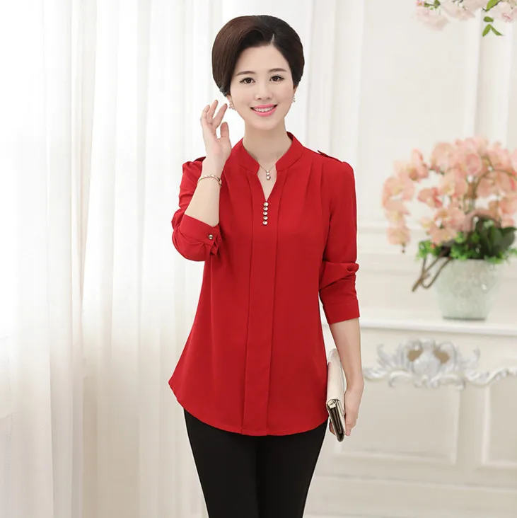 chiffon long sleeve blouses middle age mother shirt 2019 spring fall new fashion elegant plus size women solid tops pullover
chiffon long sleeve blouses middle age mother shirt 2019 spring fall new fashion elegant plus size women solid tops pullover
