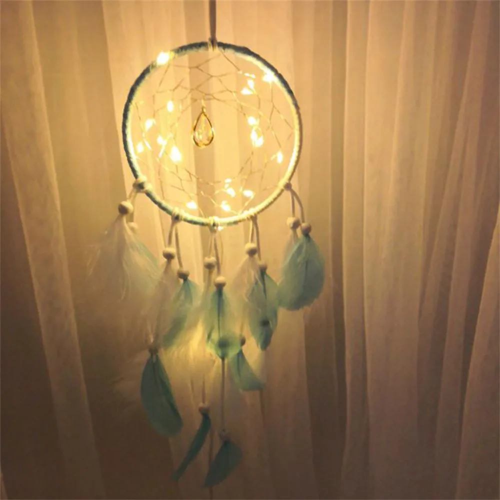 Dream Catcher Blue Feathers Night Light Car Wall Hanging Room Home Decor Decoration Handmade Gift decoracion habitacion 3.Oct.3
Dream Catcher Blue Feathers Night Light Car Wall Hanging Room Home Decor Decoration Handmade Gift decoracion habitacion 3.Oct.3