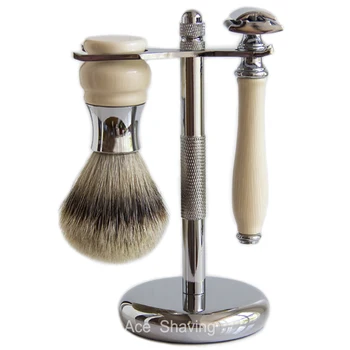 Double Edge Safety Razor Stand Silvertip Badger Hair Shaving Kits Beard Brush Holder Men Care
Double Edge Safety Razor Stand Silvertip Badger Hair Shaving Kits Beard Brush Holder Men Care