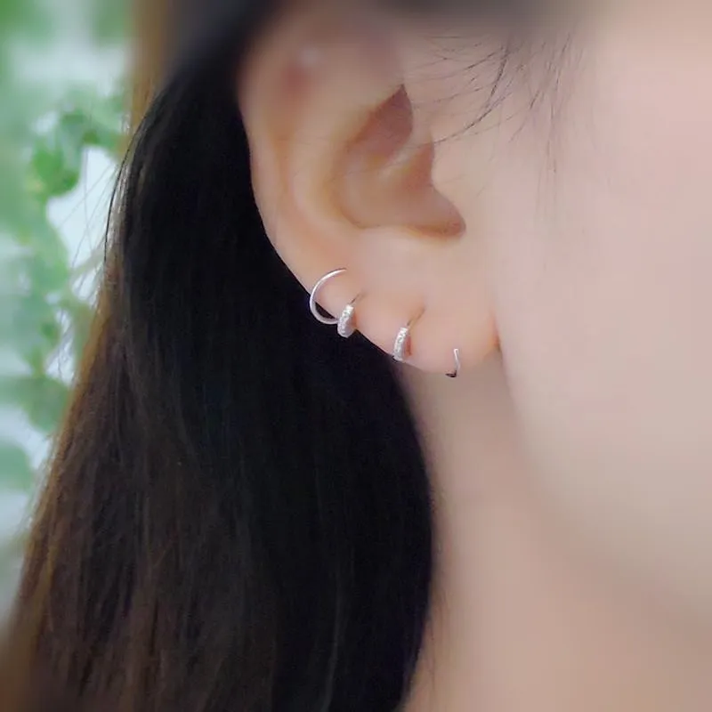 New design s925 silver wound earrings personalized sterling silver earrings small fresh line jewelry hoop earrings
New design s925 silver wound earrings personalized sterling silver earrings small fresh line jewelry hoop earrings