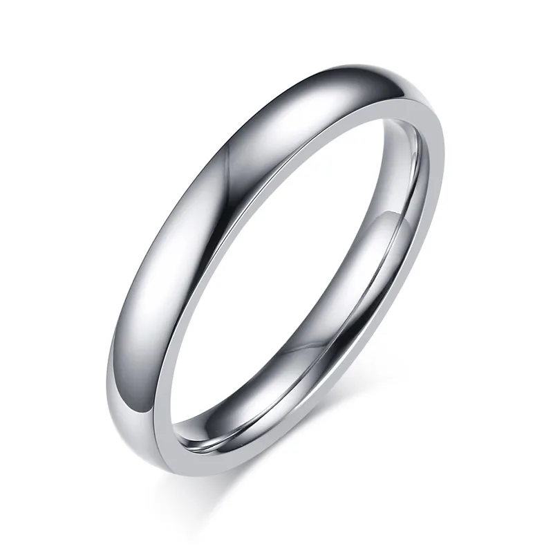 High Quality Simple Women's Silver-color Ring Trendy 3 mm Stainless Steel Wedding Bands for Women Party Anniversary Jewelry
High Quality Simple Women's Silver-color Ring Trendy 3 mm Stainless Steel Wedding Bands for Women Party Anniversary Jewelry