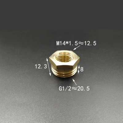 M14*1.5 BSP Female Thread x 1/2" BSP Male Thread Brass Reducer Bushing Reducing Coupler Connector Adapter Pipe Fitting For Water
M14*1.5 BSP Female Thread x 1/2" BSP Male Thread Brass Reducer Bushing Reducing Coupler Connector Adapter Pipe Fitting For Water