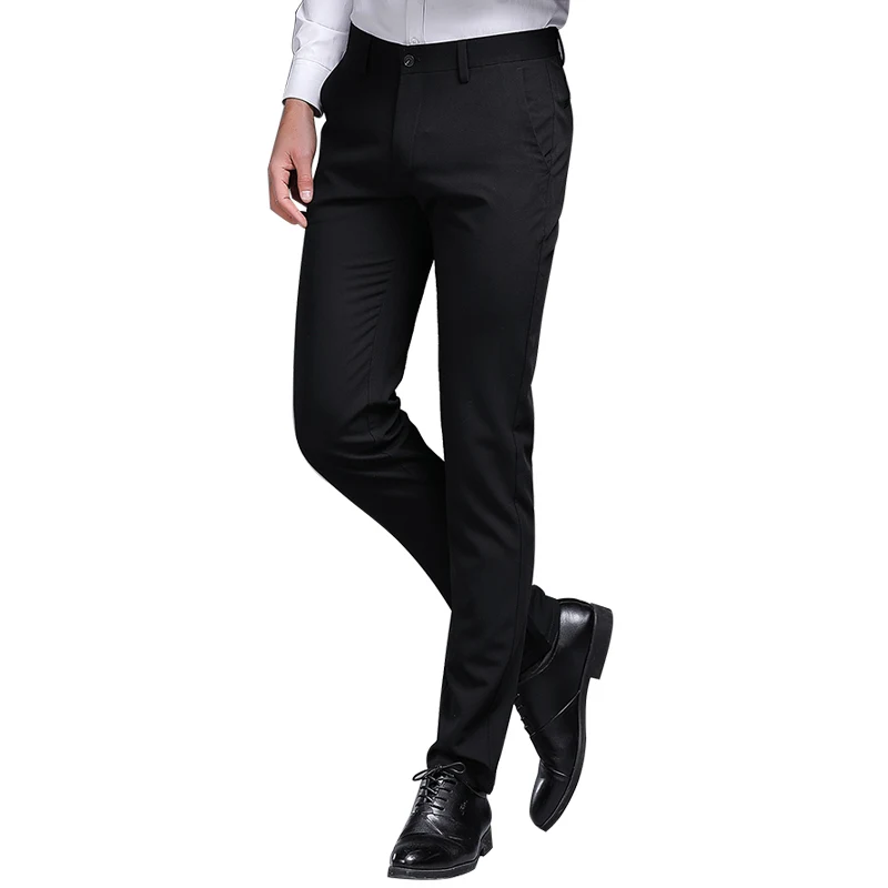 BROWON Brand Men's Pant Formal Straight Trousers Full Length Solid Color Slim Fit Business Suit Pants
BROWON Brand Men's Pant Formal Straight Trousers Full Length Solid Color Slim Fit Business Suit Pants