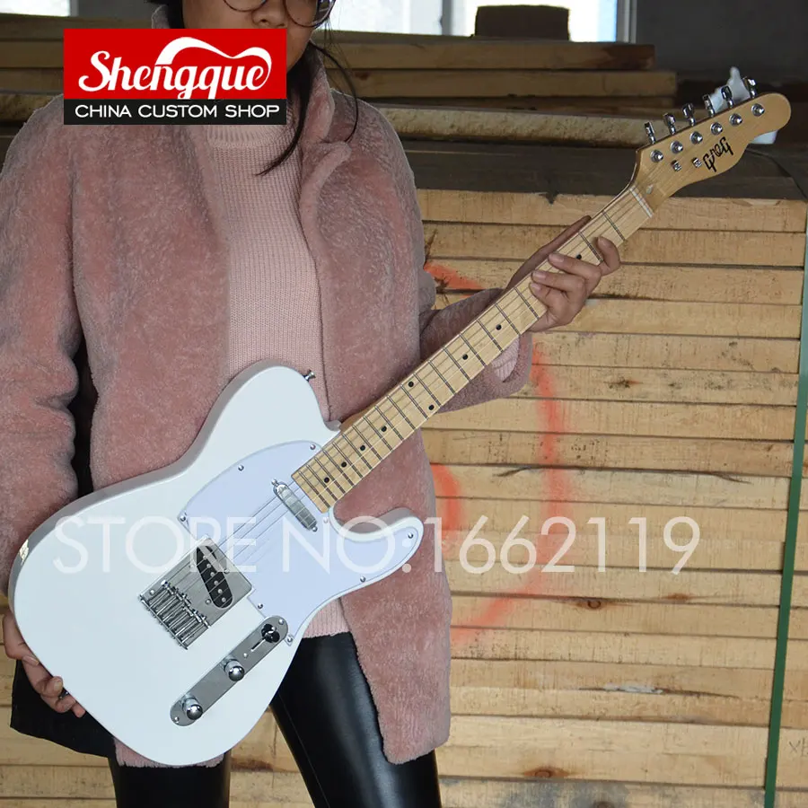 SHENGQUE Factory Custom Top quality Tele Guitar telecastor 6 strings white color TL guitars musical instrument shop
SHENGQUE Factory Custom Top quality Tele Guitar telecastor 6 strings white color TL guitars musical instrument shop