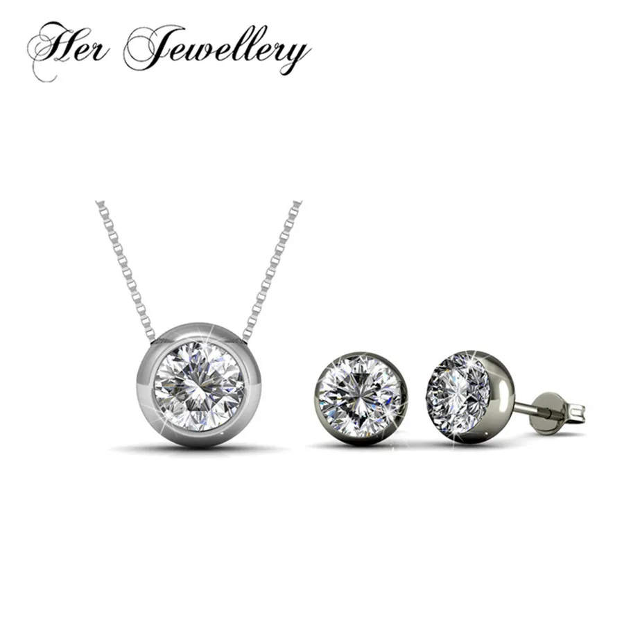Her Jewellery Moon jewelry set for women earrings and pendant necklace Made with crystals from Swarovski HS045
Her Jewellery Moon jewelry set for women earrings and pendant necklace Made with crystals from Swarovski HS045