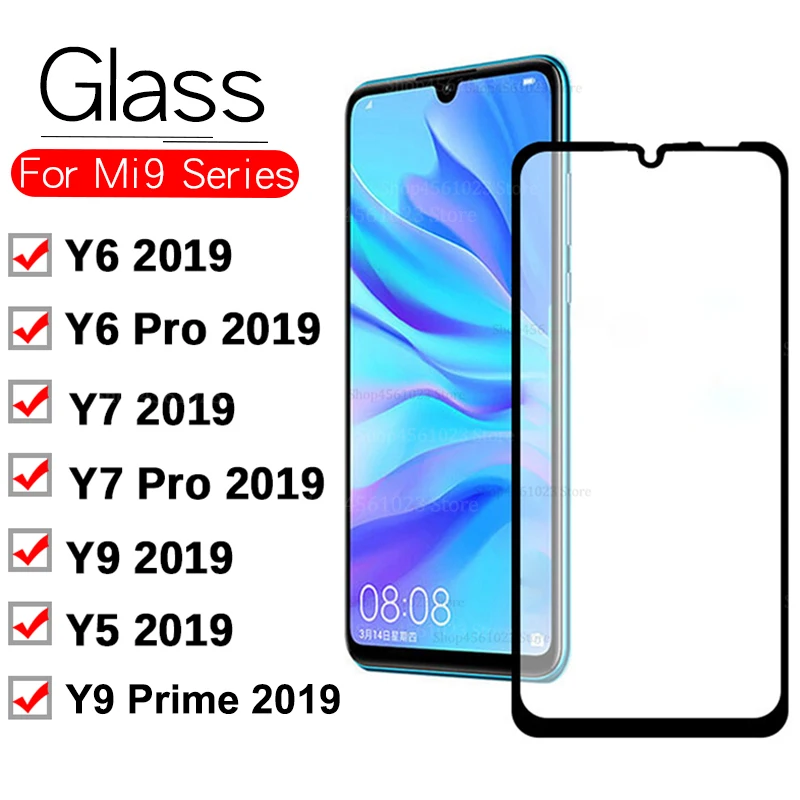 Защитное стекло HD закаленное для Huawei Y6 Y7 Y5 Pro Y9 Prime 2019 P Smart Plus | Мобильные телефоны и