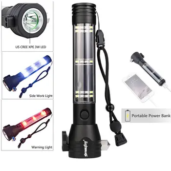 9 in 1 18650 Battery Flashlight Led 4000Lumen Power Bank Outdoor Solar Flash Light Compass Outdoor Sport Emergency Survival Tool
9 in 1 18650 Battery Flashlight Led 4000Lumen Power Bank Outdoor Solar Flash Light Compass Outdoor Sport Emergency Survival Tool
