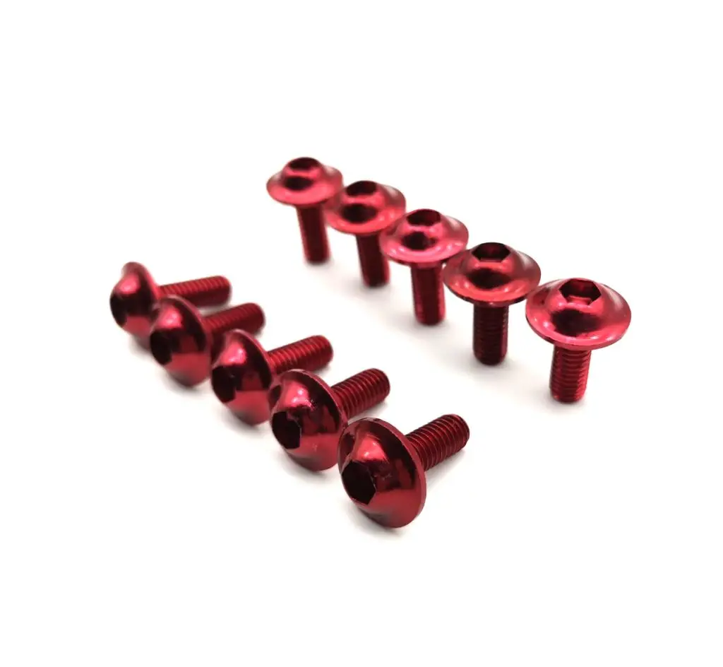 10pcs Motorcycle Bolts Screw M6 x 16 mm Aluminum adornment Bolts Red Anodised 16mm Bolts Red Screws M6 Cap Head
10pcs Motorcycle Bolts Screw M6 x 16 mm Aluminum adornment Bolts Red Anodised 16mm Bolts Red Screws M6 Cap Head