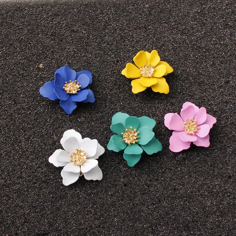 Korean Style Cute Colorful Flower Stud Earring New Design Sweet Simple Painting Flower Petal Small Fresh Earrings For Women Girl
Korean Style Cute Colorful Flower Stud Earring New Design Sweet Simple Painting Flower Petal Small Fresh Earrings For Women Girl