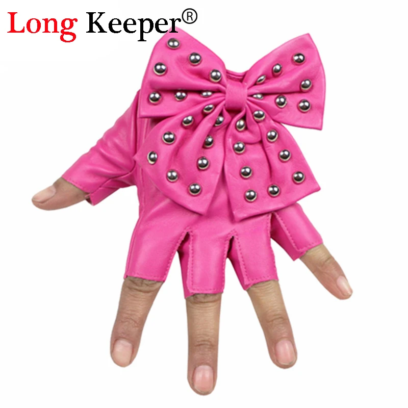 Woman Gloves Evening Ladies' 2019 New Semi Fingerless Gloves PU Leather Bow Mittens Half-finger Woman Dance Gloves G-082
Woman Gloves Evening Ladies' 2019 New Semi Fingerless Gloves PU Leather Bow Mittens Half-finger Woman Dance Gloves G-082