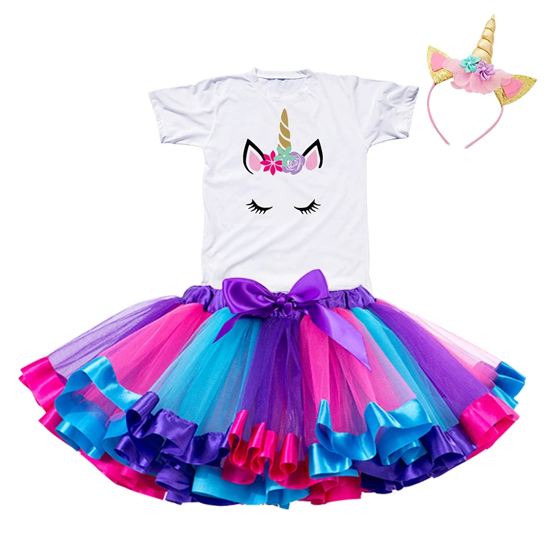 Free Match Unicorn Clothing Sets Unicorn Tops+Colorful tutu Dress+Unicorn Headband Summer Baby Princess Birthday Party Wear
Free Match Unicorn Clothing Sets Unicorn Tops+Colorful tutu Dress+Unicorn Headband Summer Baby Princess Birthday Party Wear
