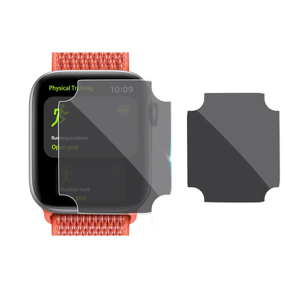 Фото Новый 2PC закаленное ТПУ полный экран протектор для Apple Watch 4 40 мм анти-шпионская