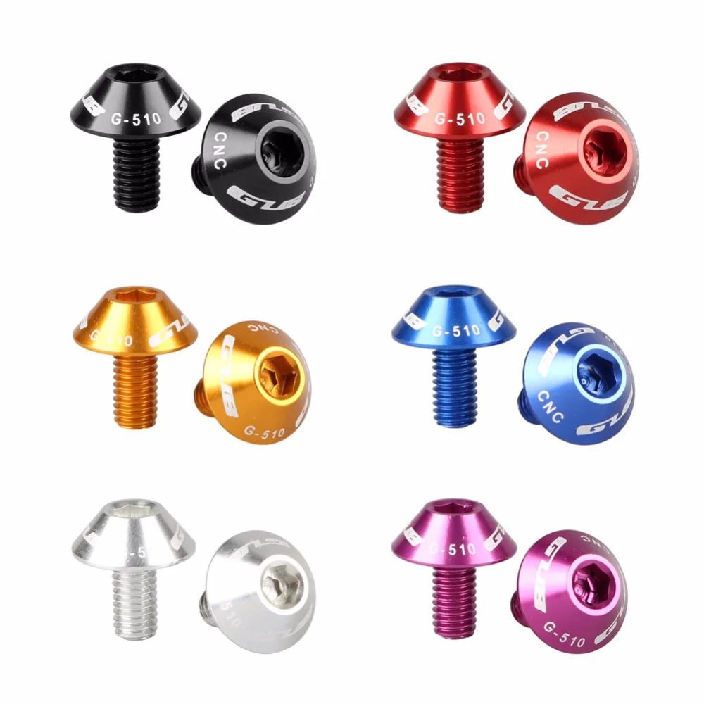 1pack of 2PCS GUB G-510 Aluminum Alloy Bicycle Water Bottle Holder Screws 5*12mm Ultra-Light Metal Colorful Bike Handlebar Screw
1pack of 2PCS GUB G-510 Aluminum Alloy Bicycle Water Bottle Holder Screws 5*12mm Ultra-Light Metal Colorful Bike Handlebar Screw