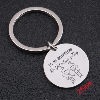 Stick Figure For Boyfriend Valentine Gift Engraved To My Boyfriend On Valentine's Day Keychain Jewelry Key Ring Holder Tag
Stick Figure For Boyfriend Valentine Gift Engraved To My Boyfriend On Valentine's Day Keychain Jewelry Key Ring Holder Tag
