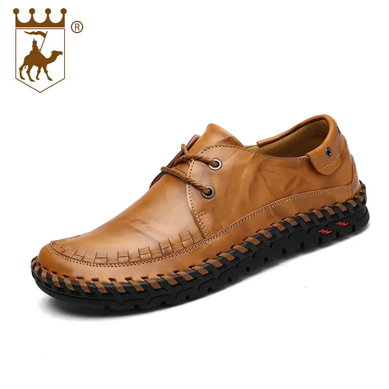 BACKCAMEL 2018 summer new genuine leather men's shoes leather tie shallow slip-on flat British loasers casual business shoes
BACKCAMEL 2018 summer new genuine leather men's shoes leather tie shallow slip-on flat British loasers casual business shoes