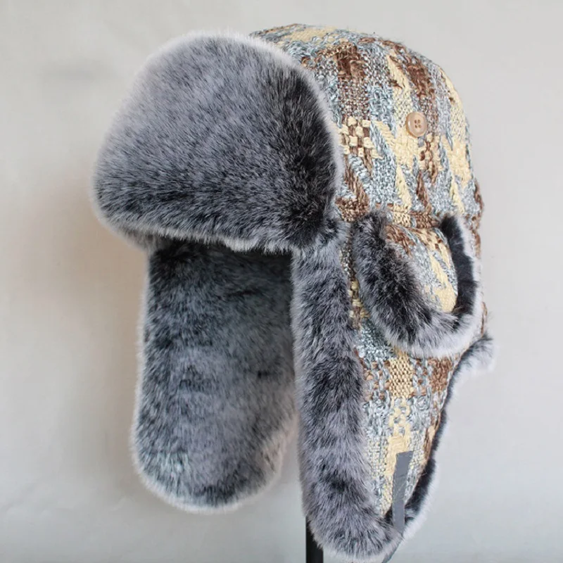Hot Sale Warm Winter Bomber Hats Men Women Fur Doom Cap Russia Winter Ski Trapper Cap Snow Thick Ear Protector Cap MZ016
Hot Sale Warm Winter Bomber Hats Men Women Fur Doom Cap Russia Winter Ski Trapper Cap Snow Thick Ear Protector Cap MZ016