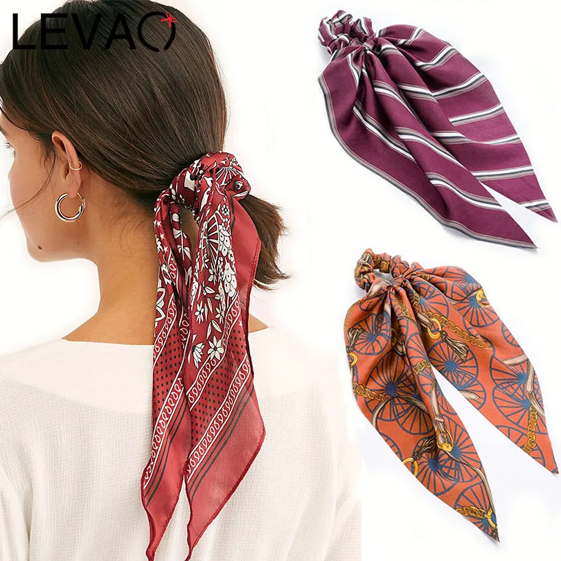 LEVAO Floral Print Scrunchies Women Hair Scarf Elastic Bohemian Hairband Bow Hair Rubber Rope Girl Hair Ties Fashion Accessories
LEVAO Floral Print Scrunchies Women Hair Scarf Elastic Bohemian Hairband Bow Hair Rubber Rope Girl Hair Ties Fashion Accessories