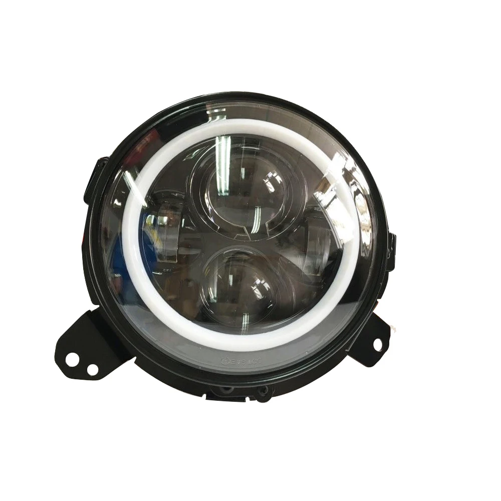 Black 7 Inch Round LED Headlight Mounting Bracket Trim Ring 7 Auto Car Accessories for Jeep Wrangler JL 2018 (5)