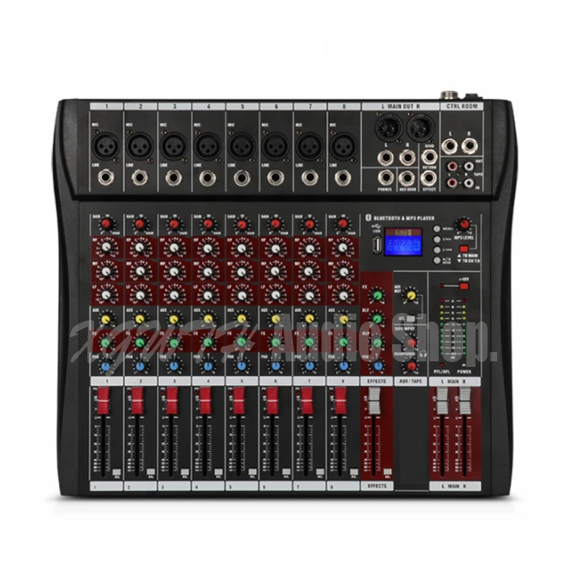 8-channel Mixer KTV Stage Wedding Performance Conference Room Mixer Reverberation Bluetooth U Disk Broadcast Song 48V Fantasy Po
8-channel Mixer KTV Stage Wedding Performance Conference Room Mixer Reverberation Bluetooth U Disk Broadcast Song 48V Fantasy Po