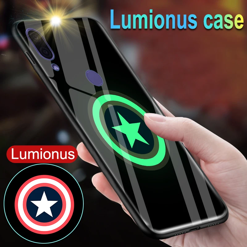 Luminous Glass Case For Xiaomi Mi note 3 Batman Superman Avengers Black Panther Iron Man Cover For Xiaomi Mi Play / Mi 9 Mi9
Luminous Glass Case For Xiaomi Mi note 3 Batman Superman Avengers Black Panther Iron Man Cover For Xiaomi Mi Play / Mi 9 Mi9