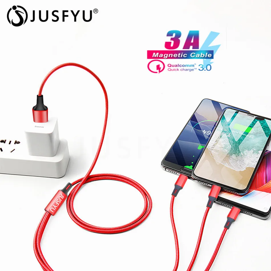 3 IN 1 Micro USB Multi Charger Cable 1.2m Multiple Type C Charging Kabel Cabo for iPhone X 7 Xiaomi Mi 9 8 Usb Type-C usbc Cabel
3 IN 1 Micro USB Multi Charger Cable 1.2m Multiple Type C Charging Kabel Cabo for iPhone X 7 Xiaomi Mi 9 8 Usb Type-C usbc Cabel
