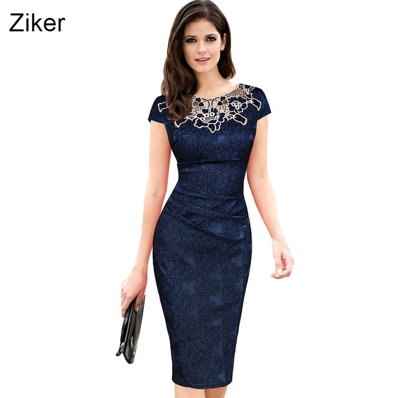 Ziker Brand Lace Patchwork Women Pencil Dress Autumn Winter Slim Bodycon Dress Knee Length Casual Work Dress vestidos Plus Size
Ziker Brand Lace Patchwork Women Pencil Dress Autumn Winter Slim Bodycon Dress Knee Length Casual Work Dress vestidos Plus Size
