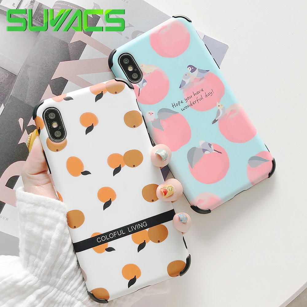 SUYACS Four Corners Shockproof Fruit Case For iPhone XS MAX XR X 6 6S 7 8 Plus Cute Protector Phone Cases Coque For XS MAX
SUYACS Four Corners Shockproof Fruit Case For iPhone XS MAX XR X 6 6S 7 8 Plus Cute Protector Phone Cases Coque For XS MAX
