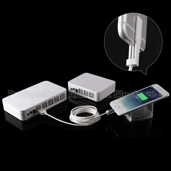 6 port mobile phone security display stand tablet burglar alarm cellphone charging anti-theft device with security box cables
6 port mobile phone security display stand tablet burglar alarm cellphone charging anti-theft device with security box cables