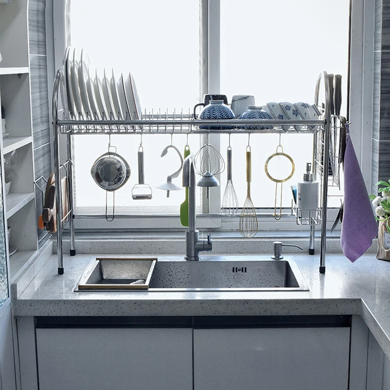 304 Stainless Steel Dish Rack Sink Sink Drain Rack Kitchen Rack Cupboard Tableware Storage Box
304 Stainless Steel Dish Rack Sink Sink Drain Rack Kitchen Rack Cupboard Tableware Storage Box
