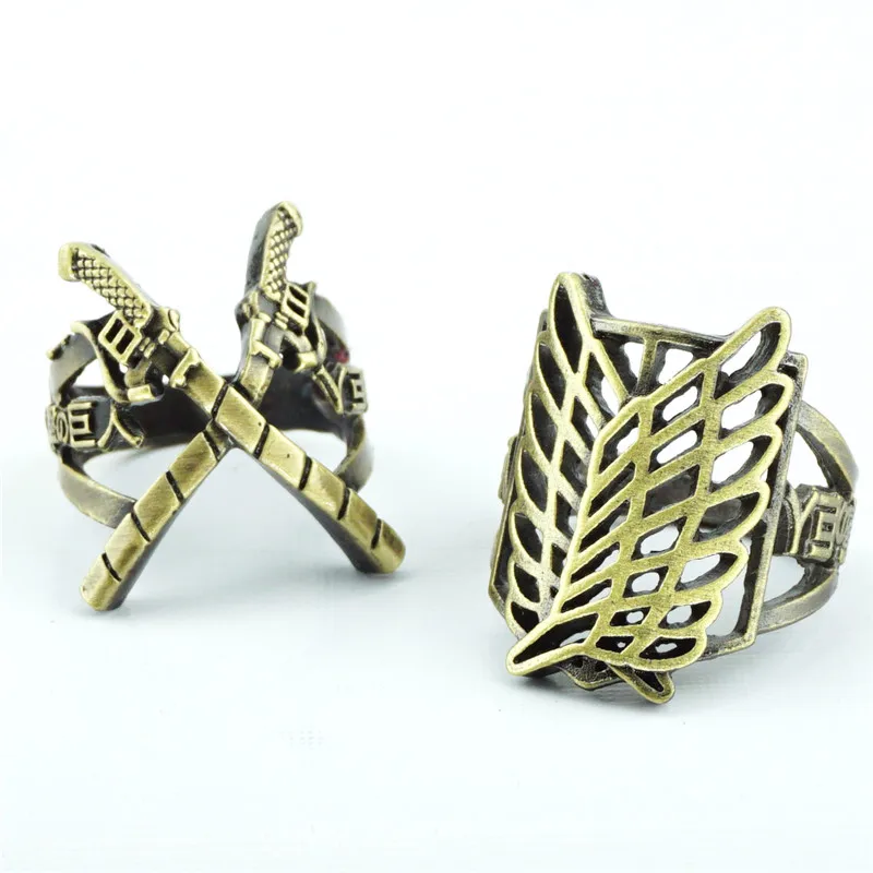 Japan Anime Attack on Titan Scouting Legion Sword Ring Bronze Meatl Hollow Costume Accessory Cosplay Collection Rings Gift
Japan Anime Attack on Titan Scouting Legion Sword Ring Bronze Meatl Hollow Costume Accessory Cosplay Collection Rings Gift