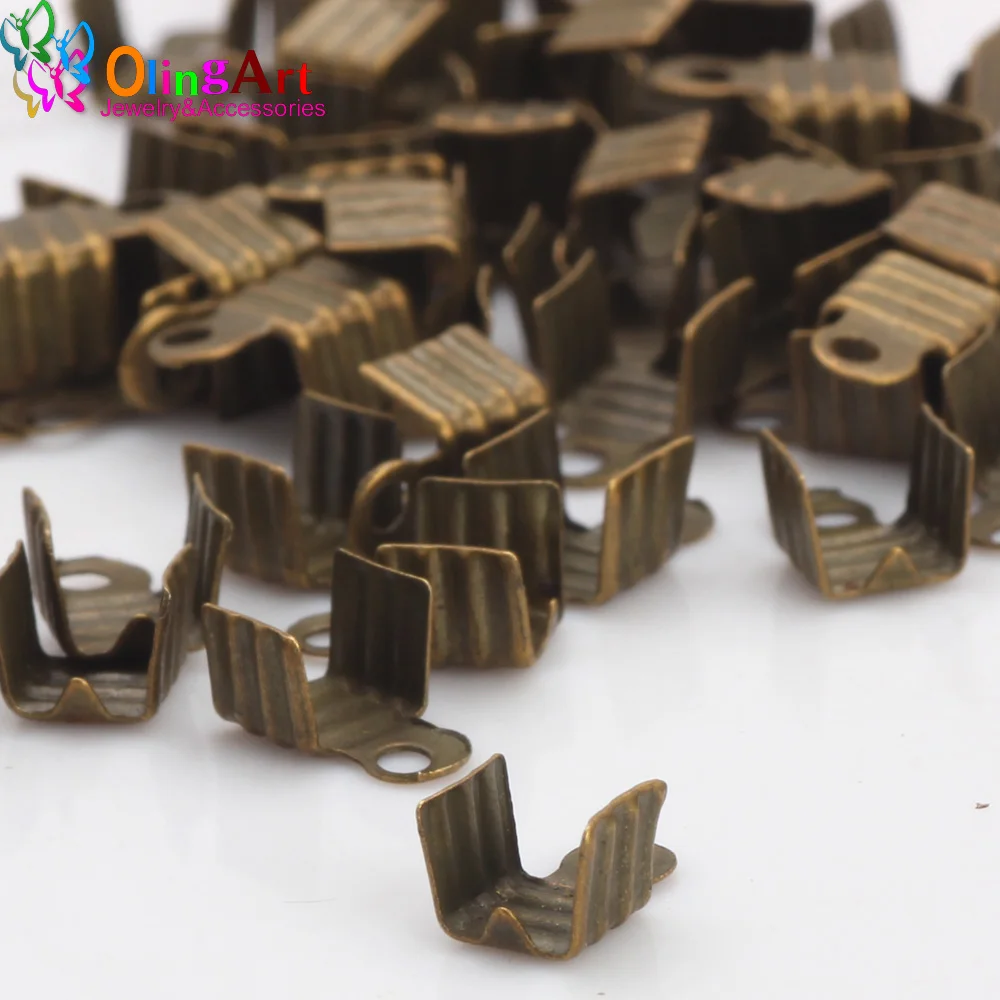 OlingArt 200pcs/lot 4MM bronze Metal Cord End Caps DIY leather cords Necklace/Bracelet Essential accessories Jewelry making
OlingArt 200pcs/lot 4MM bronze Metal Cord End Caps DIY leather cords Necklace/Bracelet Essential accessories Jewelry making