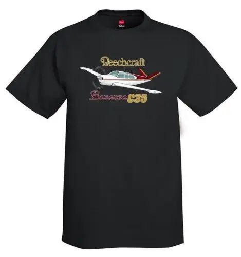 2019 Men Summer Print Casual Brand Beechcraft Bonanza C35 (Red/Gold) Airplane T-Shirt - Personalized With Your Tee shirt
2019 Men Summer Print Casual Brand Beechcraft Bonanza C35 (Red/Gold) Airplane T-Shirt - Personalized With Your Tee shirt